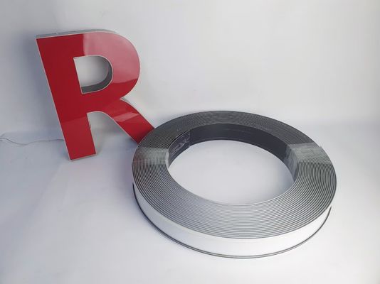 Aluminium PVC-lettervorm 3cm-14cm Aluminium-trim cap letters