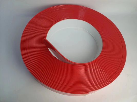 Rood aluminium rubber trim cap met geborsteld oppervlak voor signage toepassingen