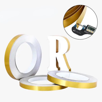 Gecoate 0,6 mm Trim Cap Roll Channelume Trim Cap voor borden Zwart