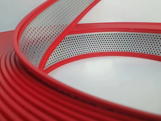 Roestvrij staal kap rol rood bekleed aluminium kanaal brief trim
