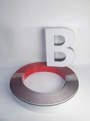 Aluminium PVC-lettervorm 3cm-14cm Aluminium-trim cap letters