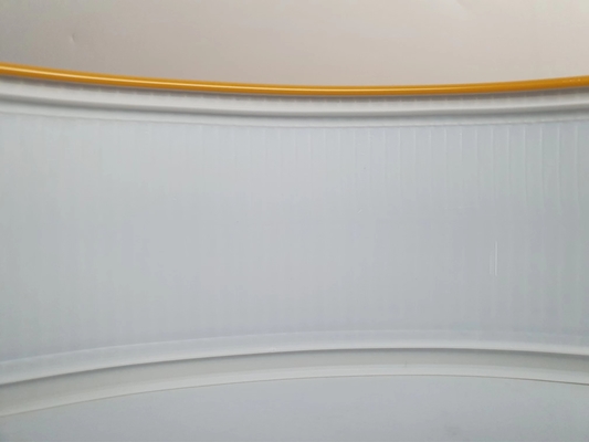 Kanalbrief Aluminium Trim Cap Met 70mm Breedte In Geel Aluminium Kanalbrief